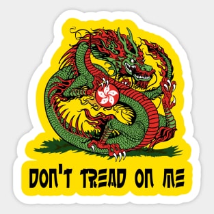 Don't Tread On Me (Hong Kong) Sticker